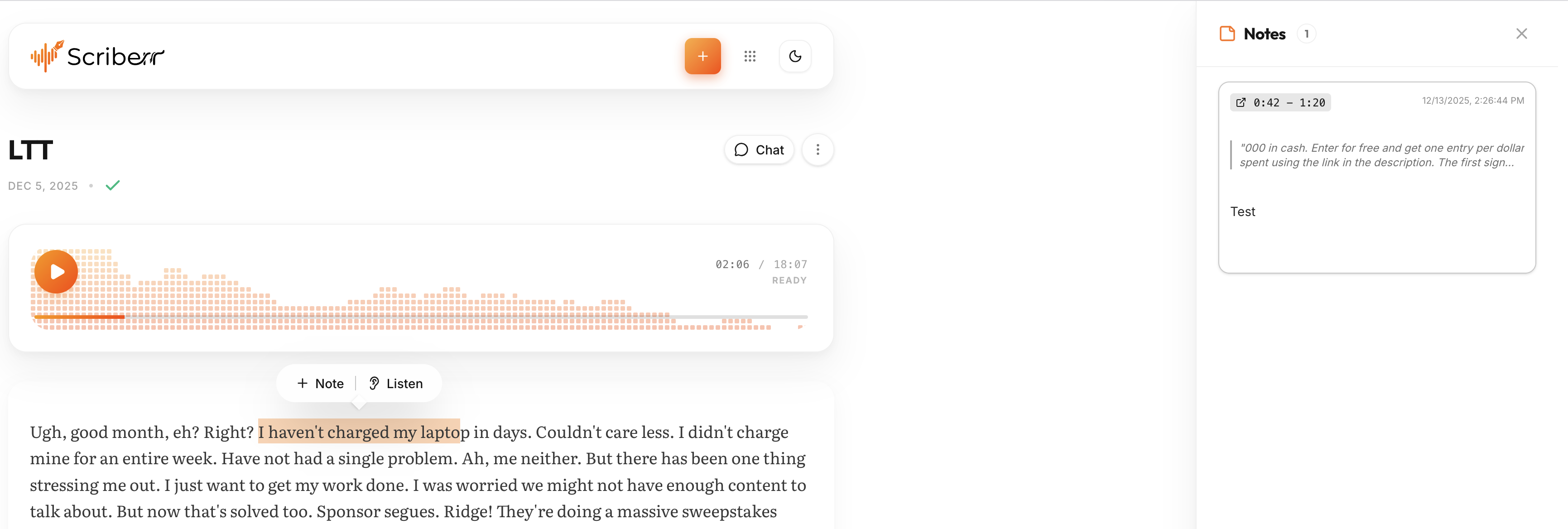 Notes and Highlights